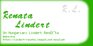 renata lindert business card